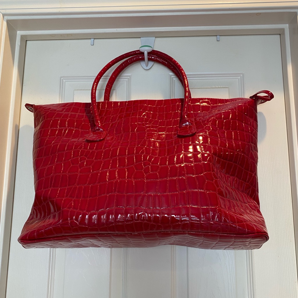 Elizabeth Arden Glossy Red Tote Bag